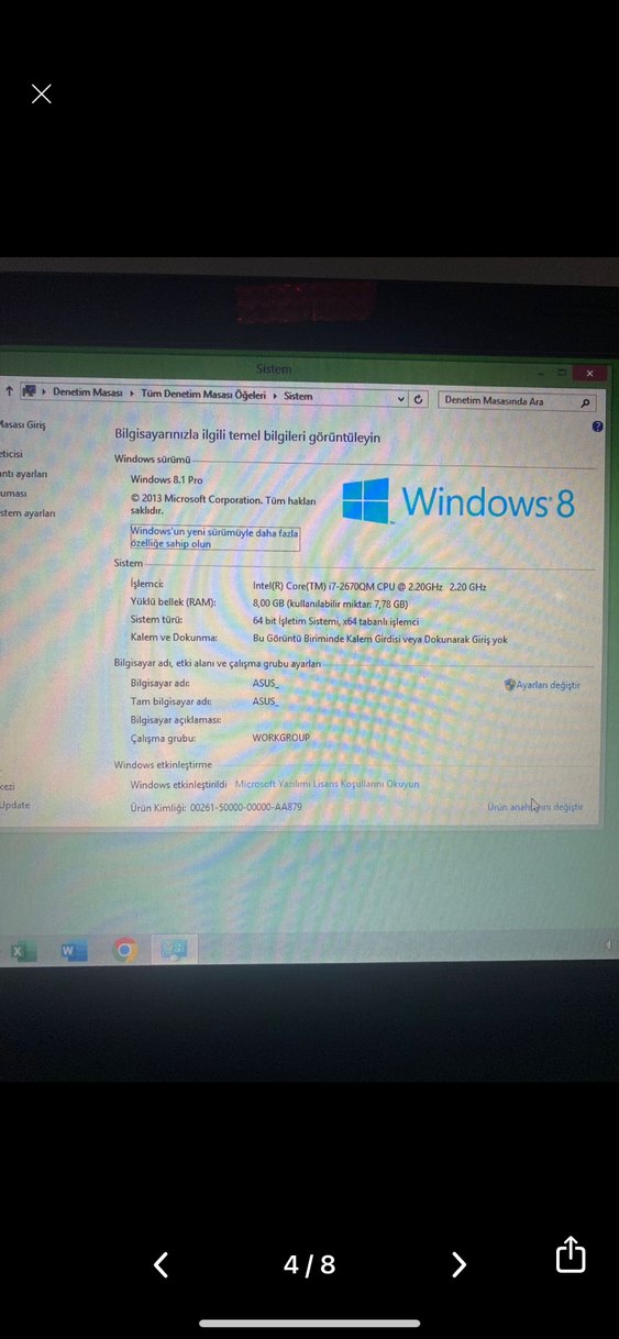 Kahverengi Asus Laptop - Görsel 2