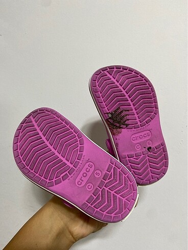 19 Beden pembe Renk Crocs bebek terlik