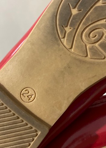 Kız Çocuk Kırmızı Fiyonklu Babet Ayakkabı - Görsel 2