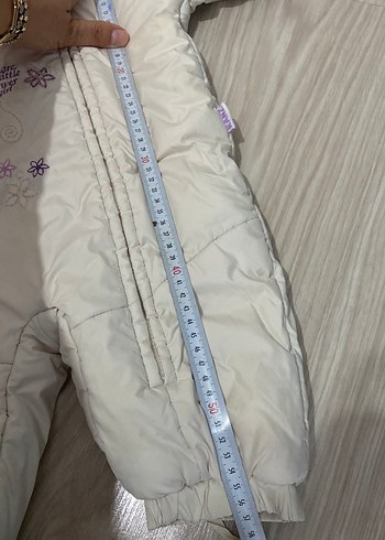 Beyaz Nakışlı Bebek Kız Tulumu - Görsel 2