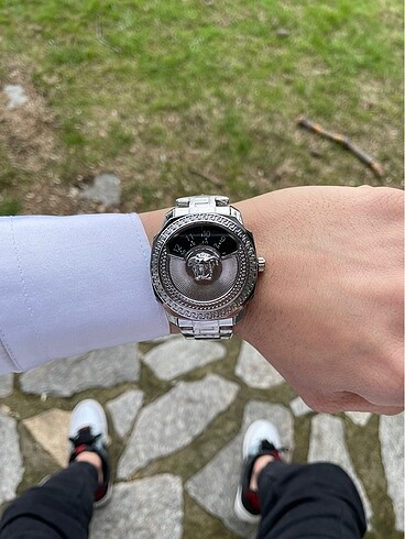 Versace AA Kalite Çelik kasa çelik kordon