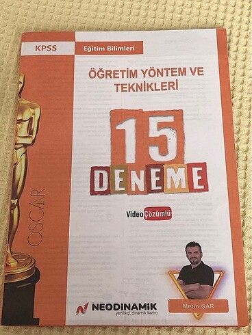 Metin Şar Oscar Denemesi ÖYT 15 Deneme