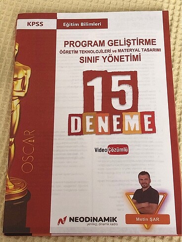 Metin Şar Oscar Denemesi PG, Sınıf, Materyal
