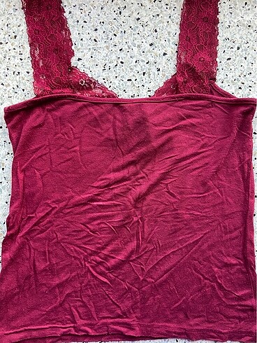 American Vintage dantel askılı bluz
