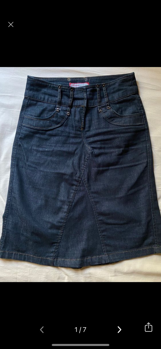 vintage kot etek - Görsel 2