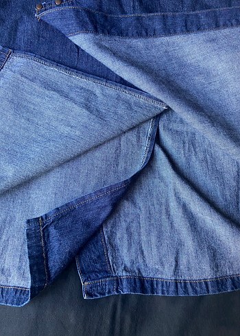Mavi Denim Vintage Midi Etek - Görsel 4