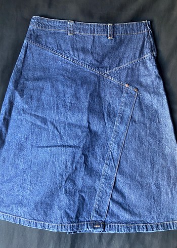 Mavi Denim Vintage Midi Etek - Görsel 2