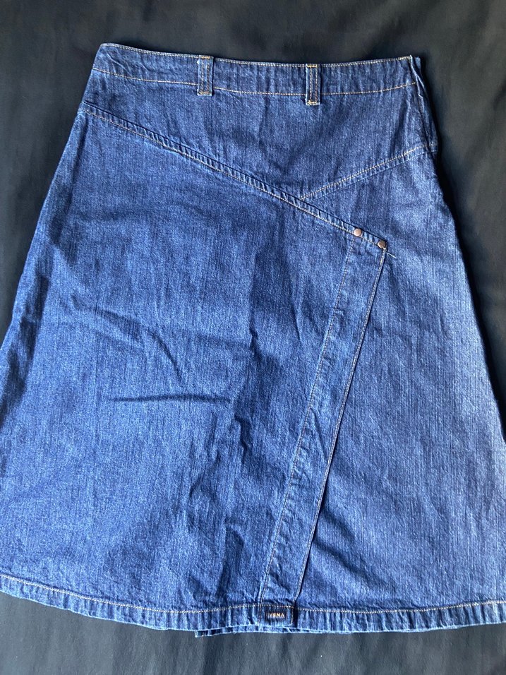 Mavi Denim Vintage Midi Etek - Görsel 2