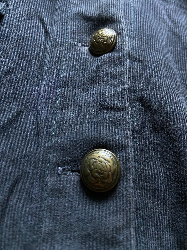 Düğmeli Gri Denim Midi Elbise - Görsel 5