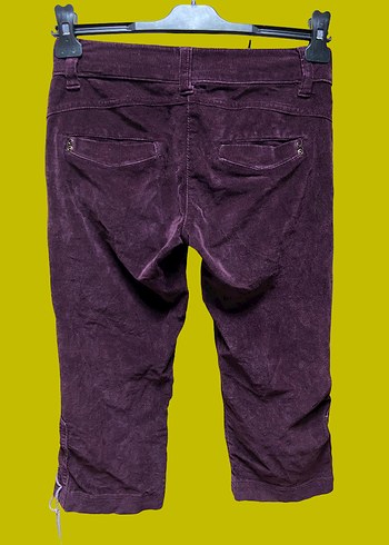 Mor kadife kısa pantolon - Görsel 2