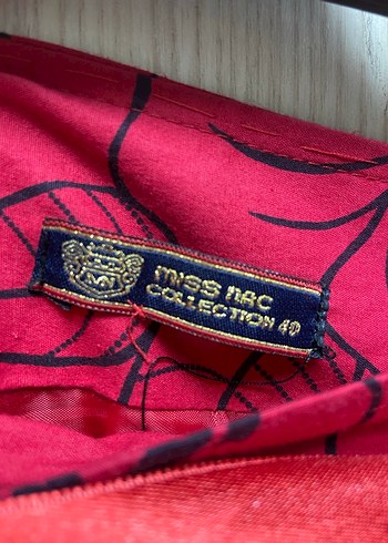 Kemerli Kırmızı Midi Bohem Etek - Görsel 5