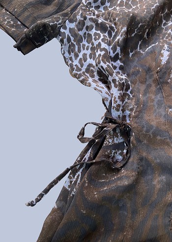 Düğmeli Kahverengi Vintage Gömlek - Görsel 3