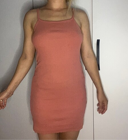 m Beden pembe Renk Pembe mini elbise