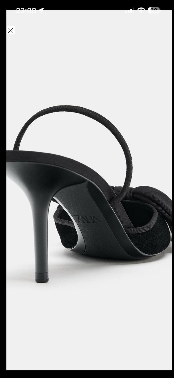 Zara fiyonk detaylı topuklu - Görsel 3