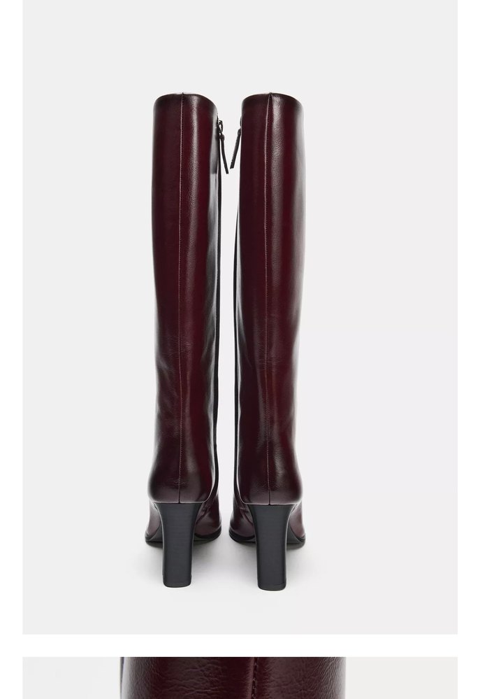 Zara yeni etiketli İnce Topuklu Çizme - Görsel 2