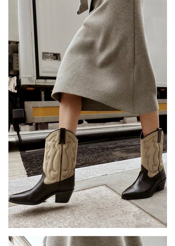 Zara yeni etiketli kovboy çizme - Görsel 3