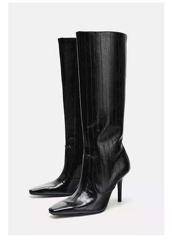 Zara yeni etiketli deri çizme - Görsel 2