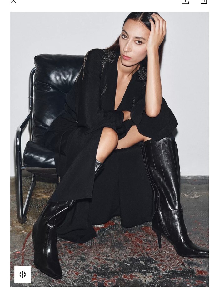 Zara yeni etiketli deri çizme - Görsel 3