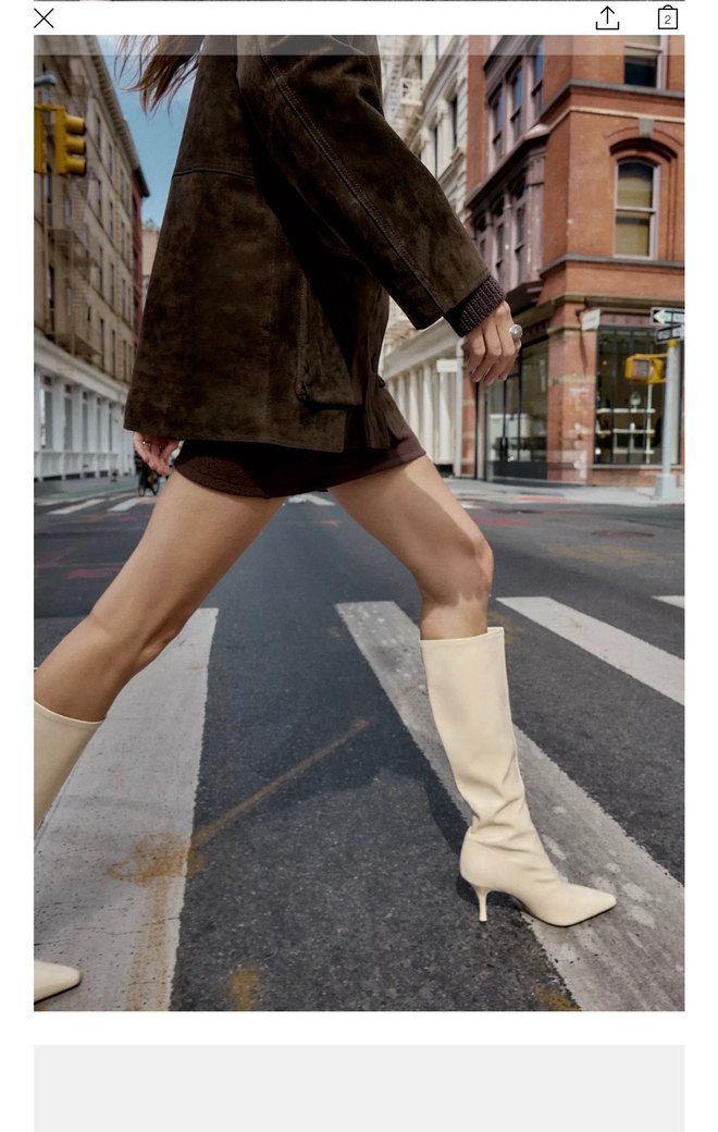 Zara Topuklu Çizme - Görsel 5