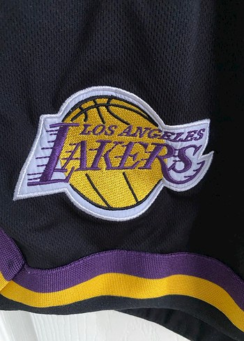 Erkek Siyah Los Angeles Lakers Şort - Görsel 2