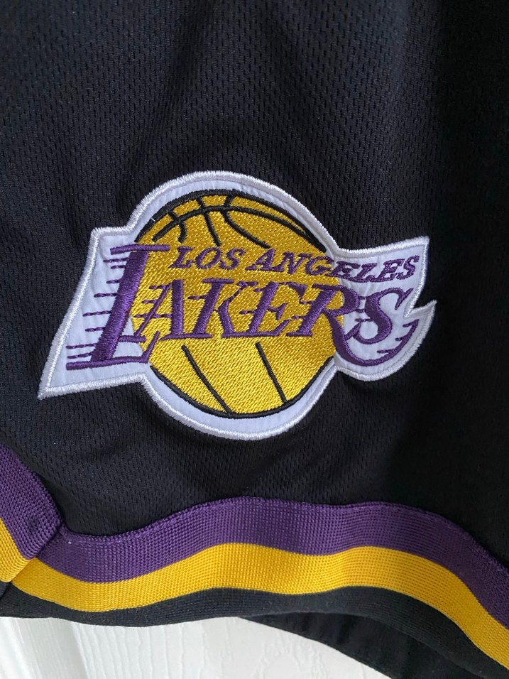 Erkek Siyah Los Angeles Lakers Şort - Görsel 2