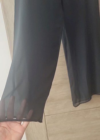 Diğer Siyah Salaş Kadın şifon Pantolon