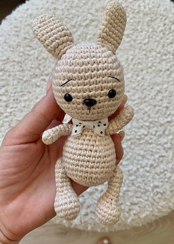 Diğer Bej El Örgüsü Peluş Oyuncak