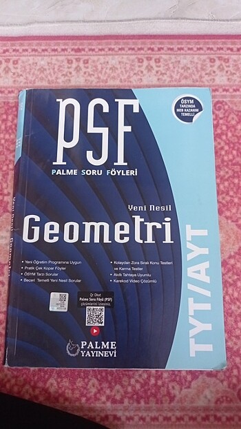 Palme yayınevi psf tyt/ayt geometri soru Bankası 