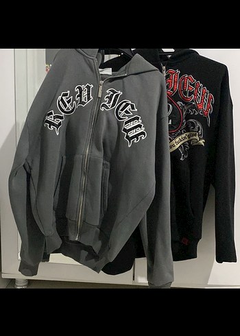 Gri Fermuarlı Erkek Polar Sweatshirt