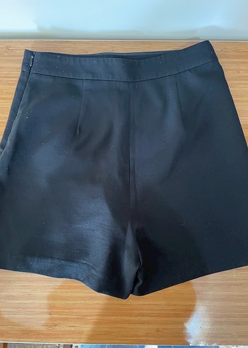 Düğmeli Siyah Mini Etek - Görsel 2