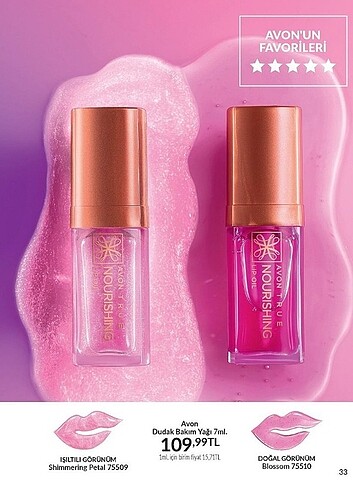 Beden Avon True Dudak Bakım Yağı 7ml