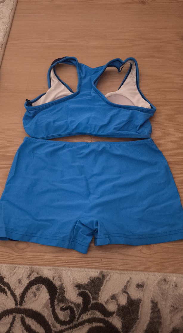 Kadın Mavi Spor Mini Mayo Takımı - Görsel 2