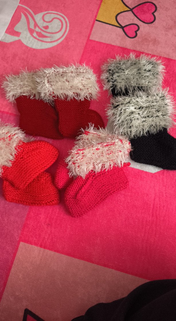 Kızlar için renkli örgü - Görsel 3