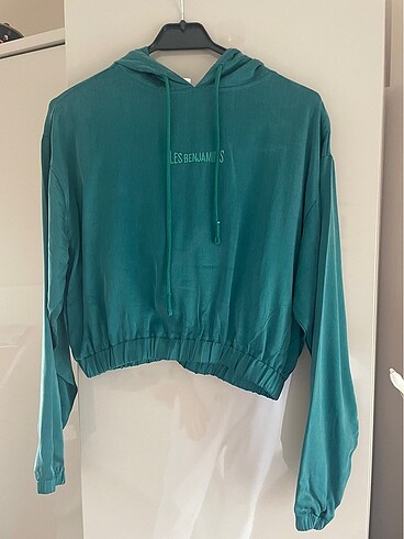 LES BENJAMINS oversize saten hoodie