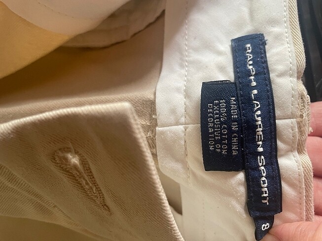 40 Beden camel Renk POLO RALPH LAUREN Bermuda amerikan 8 beden