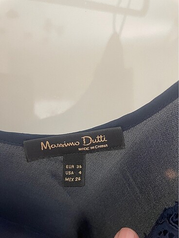 Massimo Dutti Massimo dutti askılı dantelli bluz