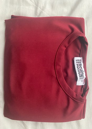 Bordo Uzun kollu body - Görsel 3