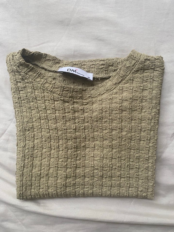 Kadın Kısa Kollu bükrümcük üst - Görsel 3