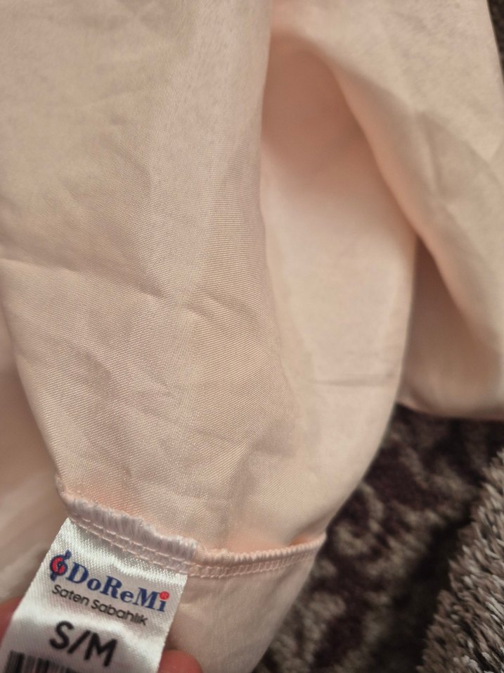 Pembe Midi Kadın sabahlık - Görsel 3