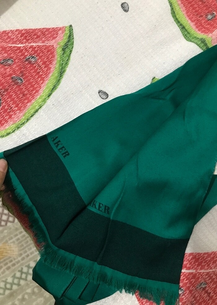 Aker Zümrüt Yeşili Şal - Görsel 3