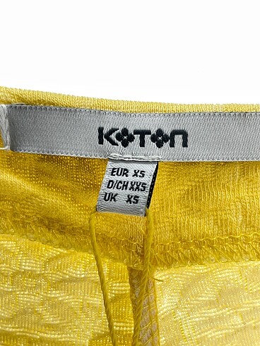 xs Beden sarı Renk Koton Düz Kesim %70 İndirimli.