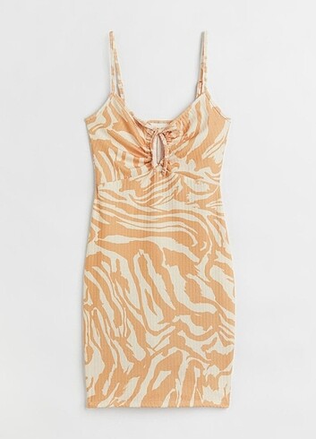 H&M ZEBRA DESENLİ ELBİSE 