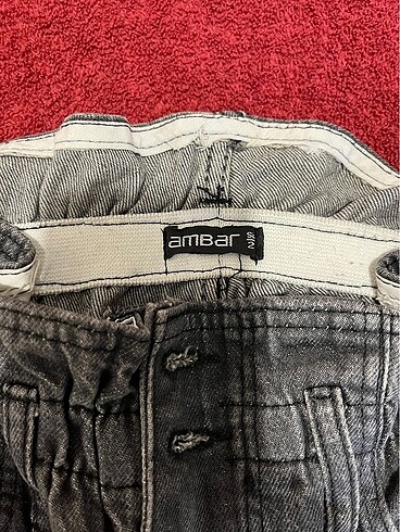 26 Beden gri Renk Beli lastikli jeans