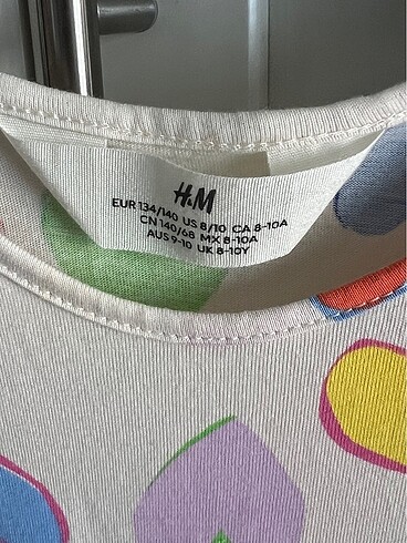 7 Yaş Beden çeşitli Renk H&M 2 adet Elbise