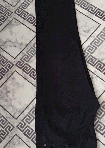 Siyah Fermuarlı Kadın Kumaş Pantolon