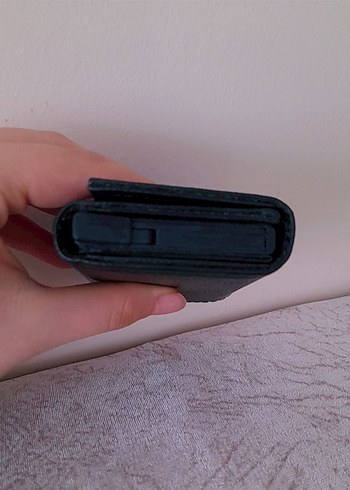 Siyah Minimalist Erkek Cüzdan - Görsel 2