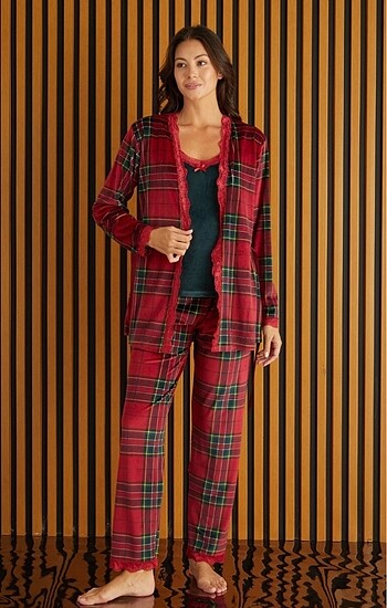 Penti Kadife Pijama Takımı