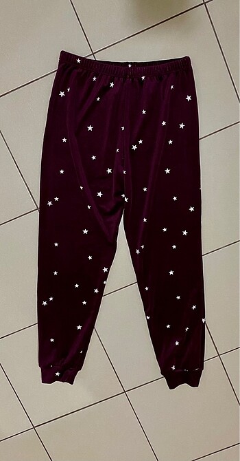 m Beden Kadife Pijama Takımı