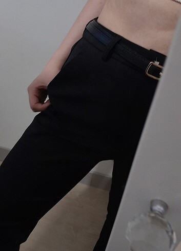 38 Beden siyah Renk Stradivarius kumaş pantolon