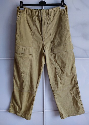 Zara Marka, Yağ Yeşili, Erkek Paraşüt Pantolon